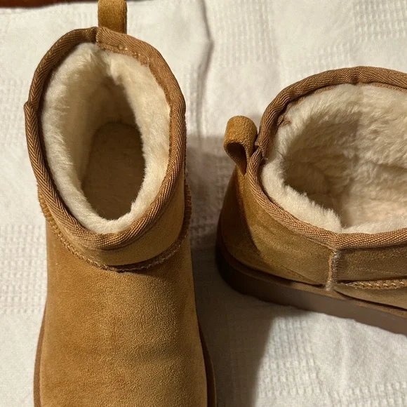 Tan Suede Ankle Boots - Picture 2 of 13